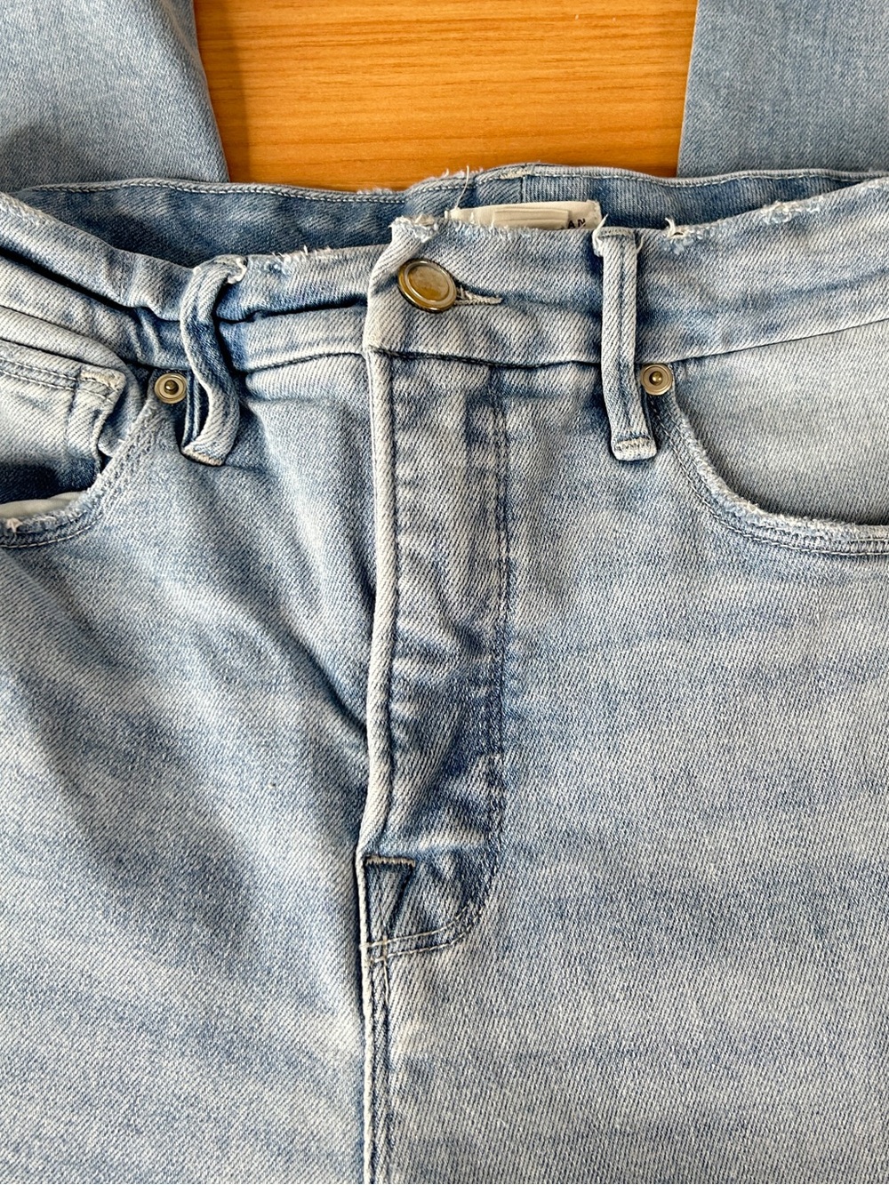 Good American Good Curve Straight Jeans Size 6/28 Blue Medium Wash - Picture 11 of 14